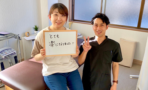 諦めていた足の痺れが治りました！
